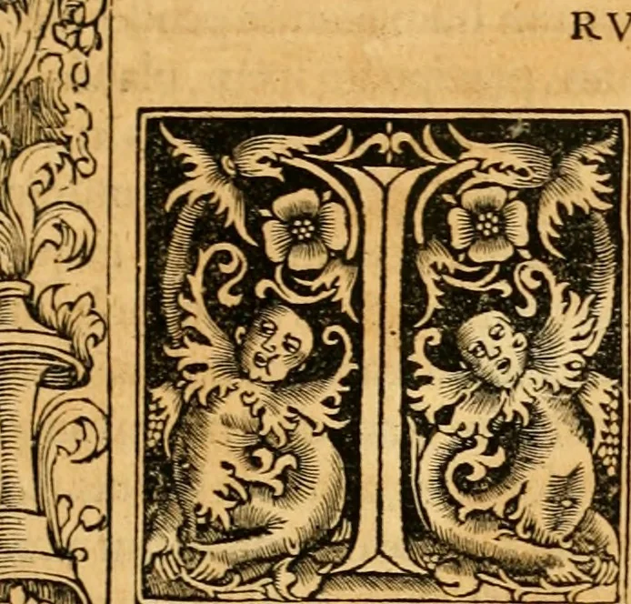 An illustration from Novum Testamentum omne, multo quàm antehac diligentius ab Erasmo Roterodamo recognitu, emedatum ac translatum ... : uná cu annotationibus recognitis, ac magna accessione locupletatis ..., 1519, leaf 6