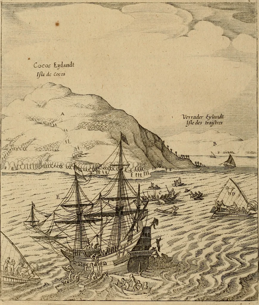 An illustration from Novus Orbis, sive, Descriptio Indiae Occidentalis, 1622, leaf 195