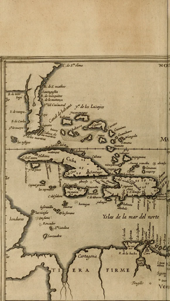 An illustration from Novus Orbis, sive, Descriptio Indiae Occidentalis, 1622, leaf 23