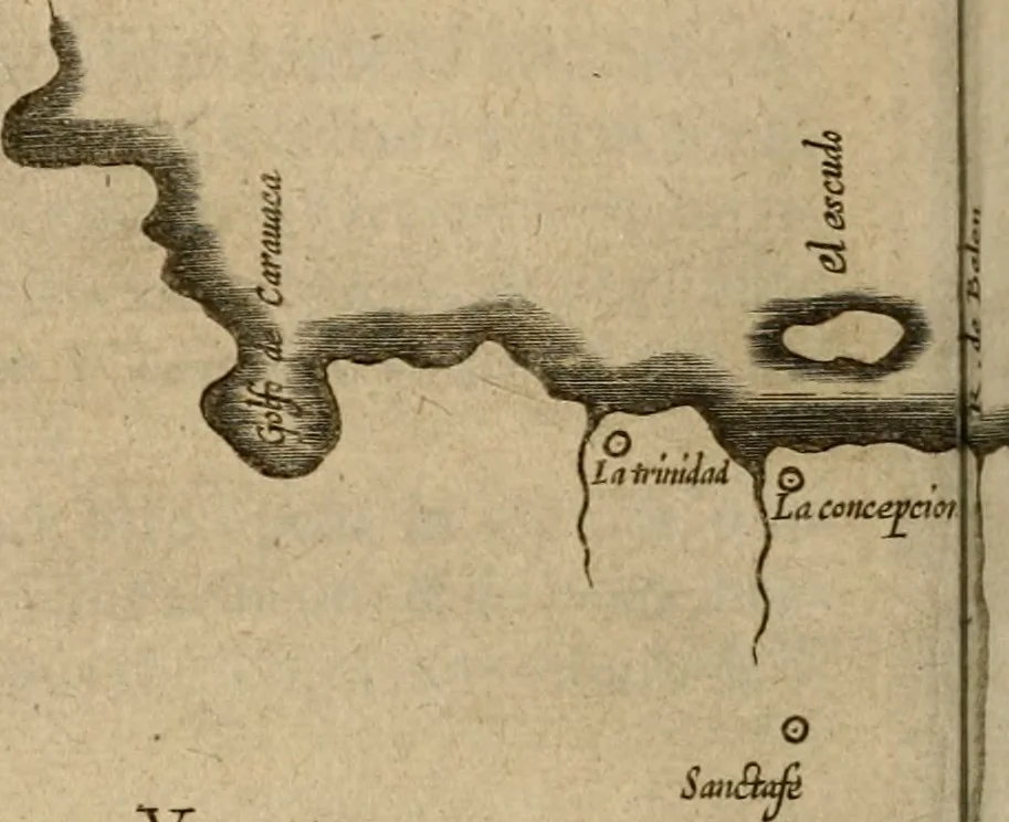 An illustration from Novus Orbis, sive, Descriptio Indiae Occidentalis, 1622, leaf 77