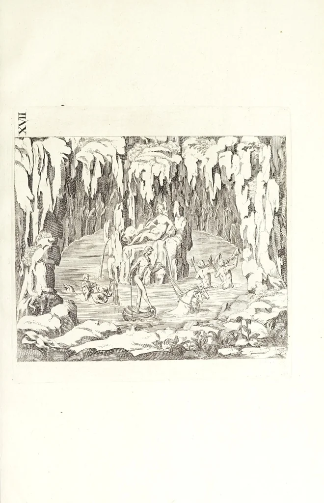 An illustration from Novvelle invention de lever l'eav plvs havlt que sa source : auec quelques machines mouantes par le moyen de l'eau et vn discours de la conduite d'ycelle, 1644, leaf 73