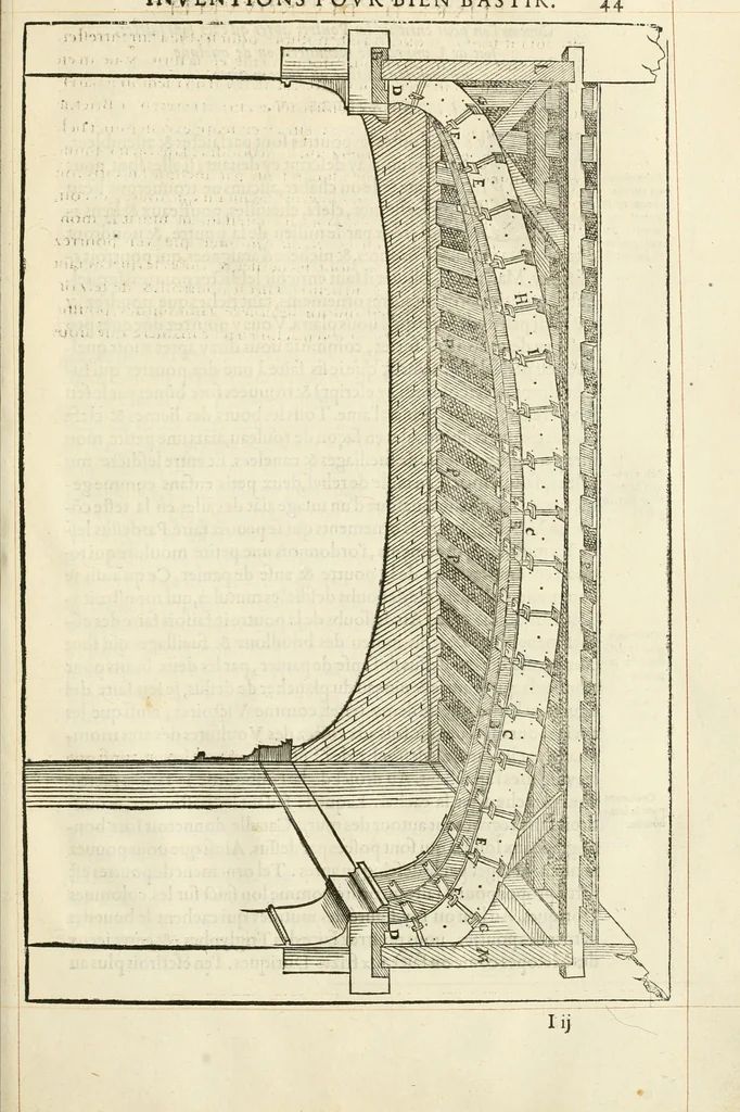 An illustration from Novvelles inventions povr bien bastir et a petits fraiz, 1561, leaf 102