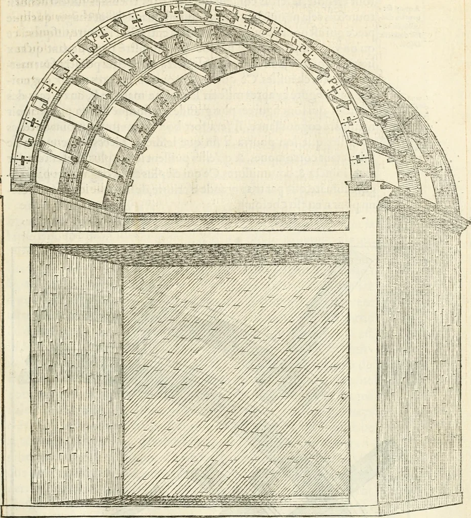 An illustration from Novvelles inventions povr bien bastir et a petits fraiz, 1561, leaf 34