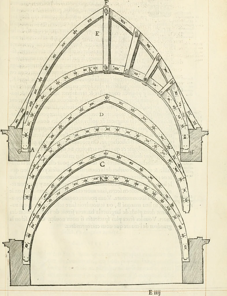 An illustration from Novvelles inventions povr bien bastir et a petits fraiz, 1561, leaf 58