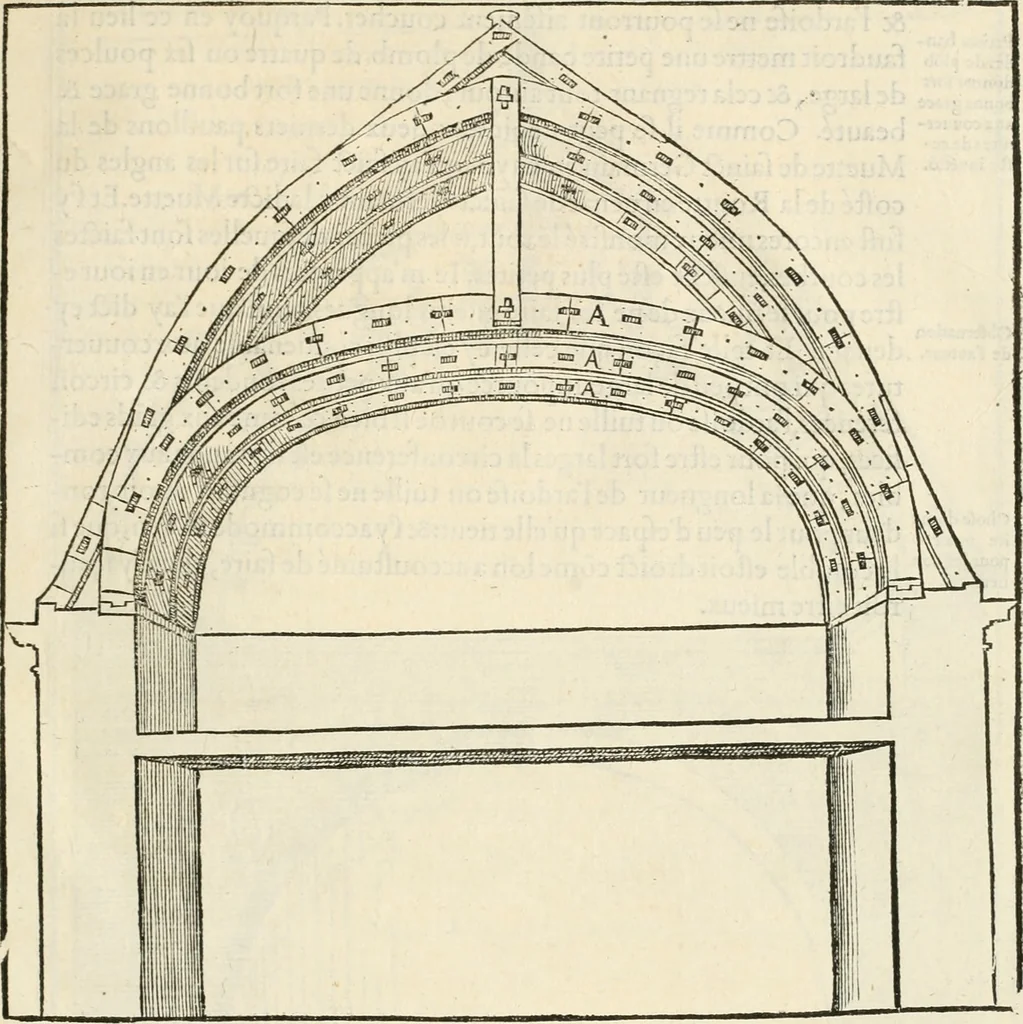 An illustration from Novvelles inventions povr bien bastir et a petits fraiz, 1561, leaf 62