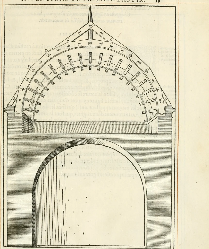 An illustration from Novvelles inventions povr bien bastir et a petits fraiz, 1561, leaf 64
