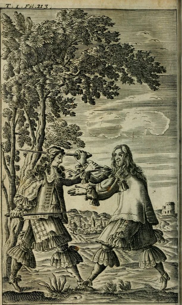 An illustration from Novvelles novvelles .., 1663, leaf 159