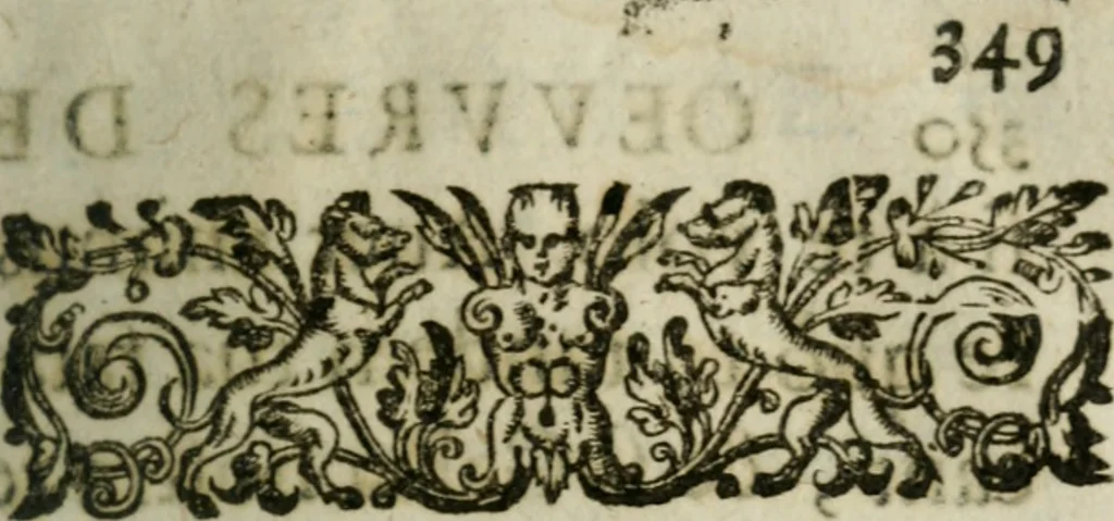 An illustration from Novvelles oevvres. Composées d'excellentes lettres françoises & latines. Soigneusement recueillies, mises en ordre & corrigées, 1641, leaf 378