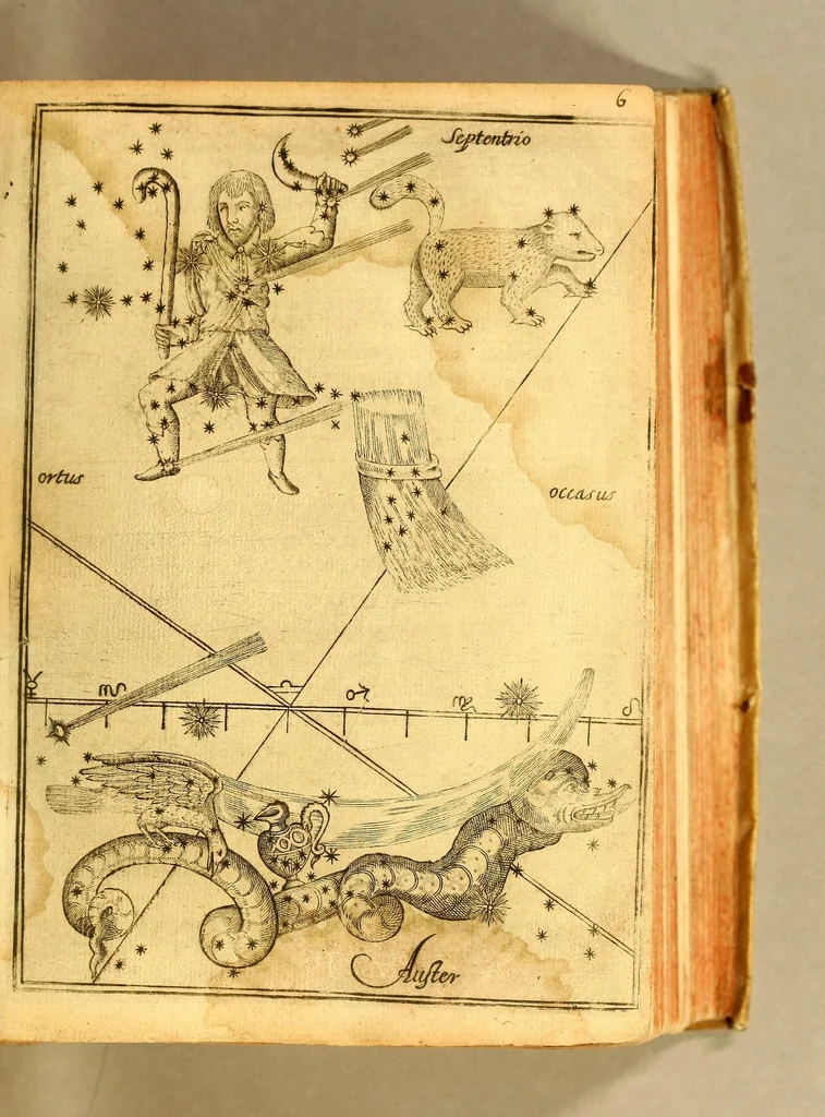 An illustration from Nox attica. Hoc est. Dialogus de impressione metheorologica, et cometa anni domini 1618., 1619, leaf 15