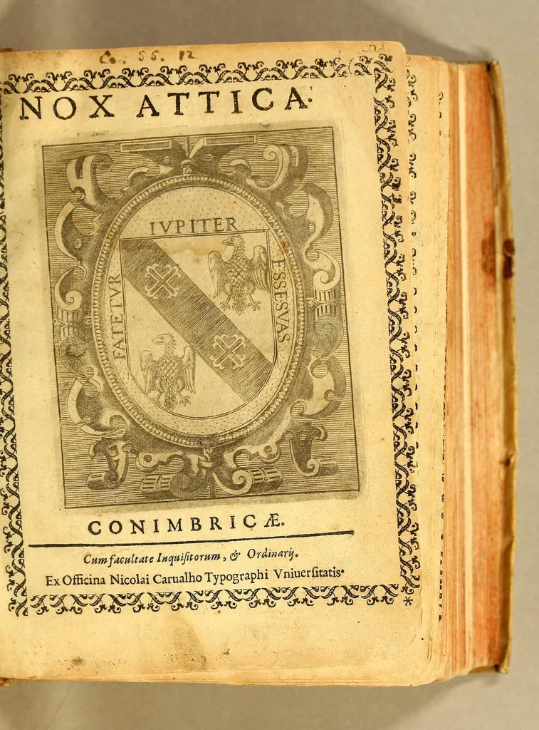 An illustration from Nox attica. Hoc est. Dialogus de impressione metheorologica, et cometa anni domini 1618., 1619, leaf 5