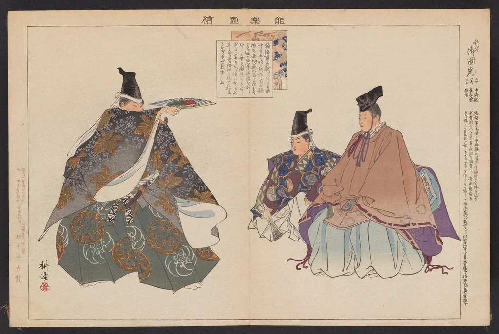 An illustration from Nōgaku zue. Ichi, 1897, leaf 17