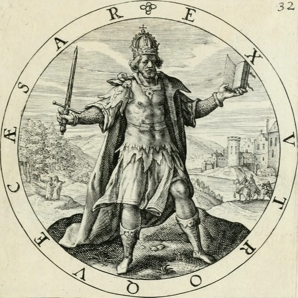 An illustration from Nucleus emblematum selectissimorum : quae Itali vulgo impresas vocant : priuata industria, studio singulari, vndiq[ue] conquisitus, non paucis venustis inuentionibus auctus, additis carminib[us] illustratus, 1611, leaf 116