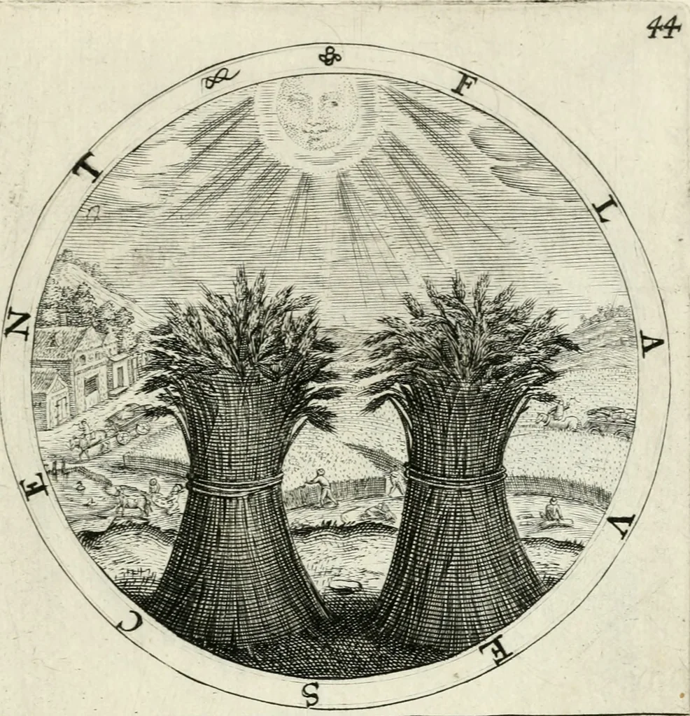 An illustration from Nucleus emblematum selectissimorum : quae Itali vulgo impresas vocant : priuata industria, studio singulari, vndiq[ue] conquisitus, non paucis venustis inuentionibus auctus, additis carminib[us] illustratus, 1611, leaf 140
