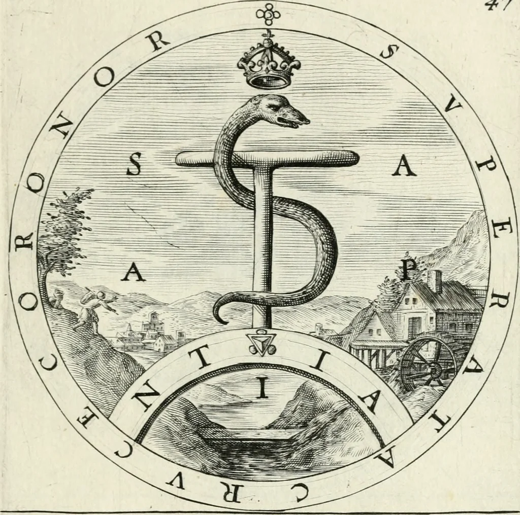 An illustration from Nucleus emblematum selectissimorum : quae Itali vulgo impresas vocant : priuata industria, studio singulari, vndiq[ue] conquisitus, non paucis venustis inuentionibus auctus, additis carminib[us] illustratus, 1611, leaf 146