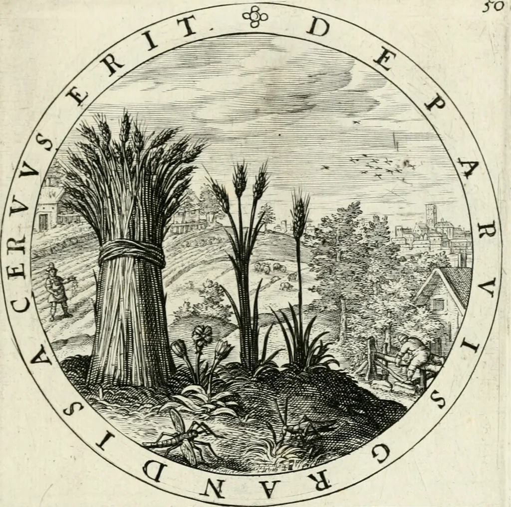 An illustration from Nucleus emblematum selectissimorum : quae Itali vulgo impresas vocant : priuata industria, studio singulari, vndiq[ue] conquisitus, non paucis venustis inuentionibus auctus, additis carminib[us] illustratus, 1611, leaf 152