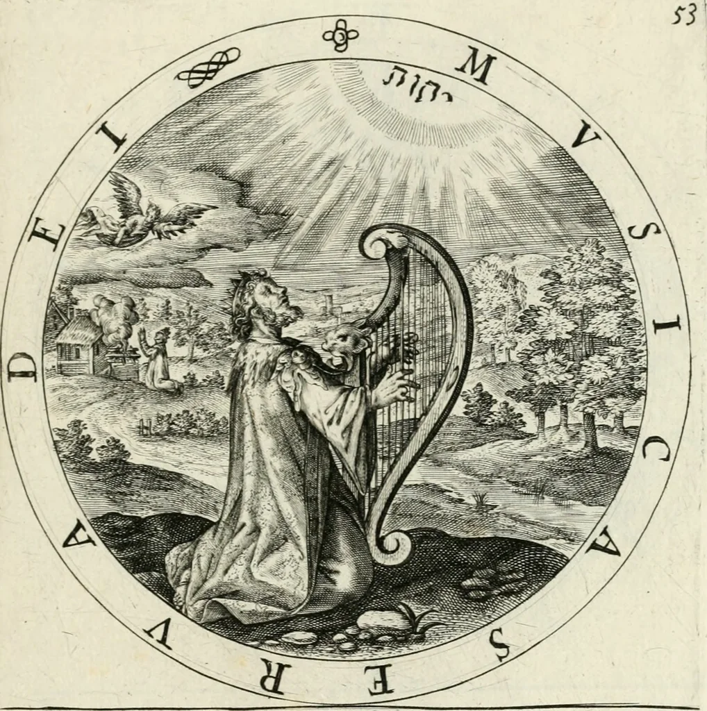 An illustration from Nucleus emblematum selectissimorum : quae Itali vulgo impresas vocant : priuata industria, studio singulari, vndiq[ue] conquisitus, non paucis venustis inuentionibus auctus, additis carminib[us] illustratus, 1611, leaf 158