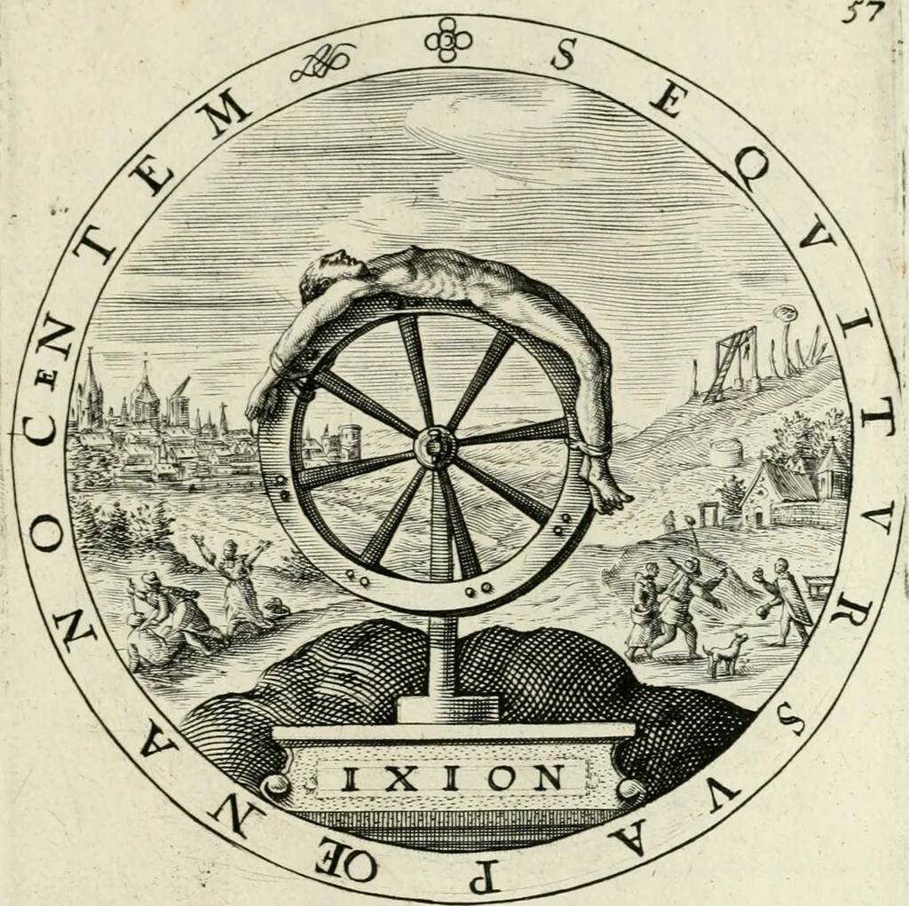 An illustration from Nucleus emblematum selectissimorum : quae Itali vulgo impresas vocant : priuata industria, studio singulari, vndiq[ue] conquisitus, non paucis venustis inuentionibus auctus, additis carminib[us] illustratus, 1611, leaf 166