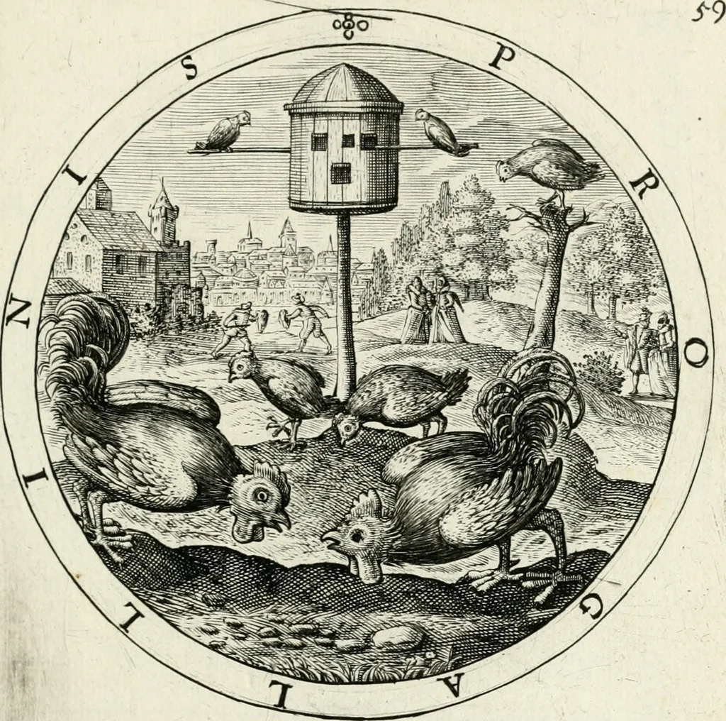 An illustration from Nucleus emblematum selectissimorum : quae Itali vulgo impresas vocant : priuata industria, studio singulari, vndiq[ue] conquisitus, non paucis venustis inuentionibus auctus, additis carminib[us] illustratus, 1611, leaf 170