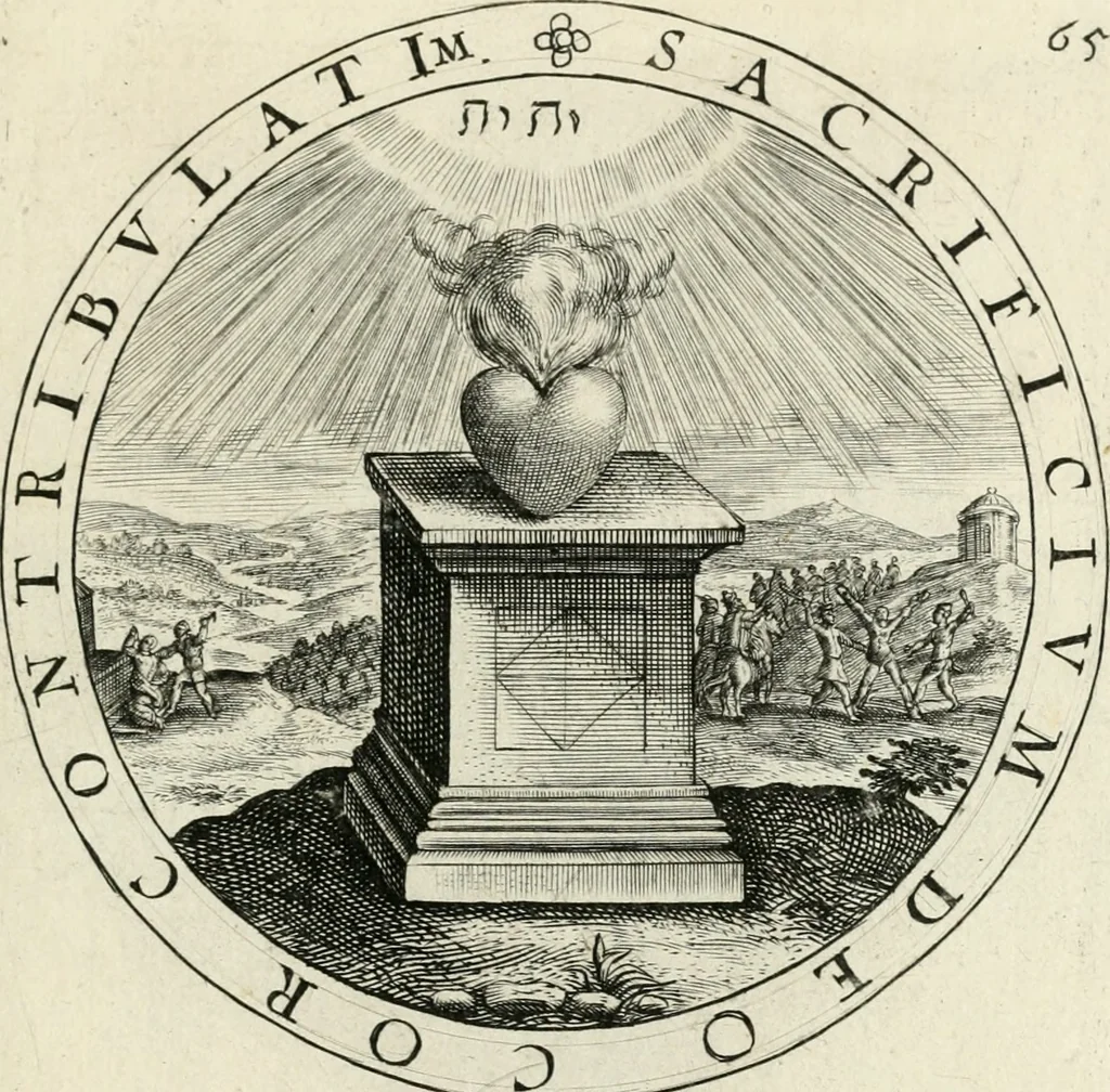 An illustration from Nucleus emblematum selectissimorum : quae Itali vulgo impresas vocant : priuata industria, studio singulari, vndiq[ue] conquisitus, non paucis venustis inuentionibus auctus, additis carminib[us] illustratus, 1611, leaf 182