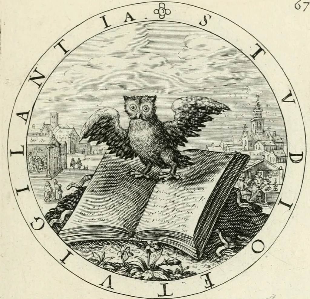 An illustration from Nucleus emblematum selectissimorum : quae Itali vulgo impresas vocant : priuata industria, studio singulari, vndiq[ue] conquisitus, non paucis venustis inuentionibus auctus, additis carminib[us] illustratus, 1611, leaf 186