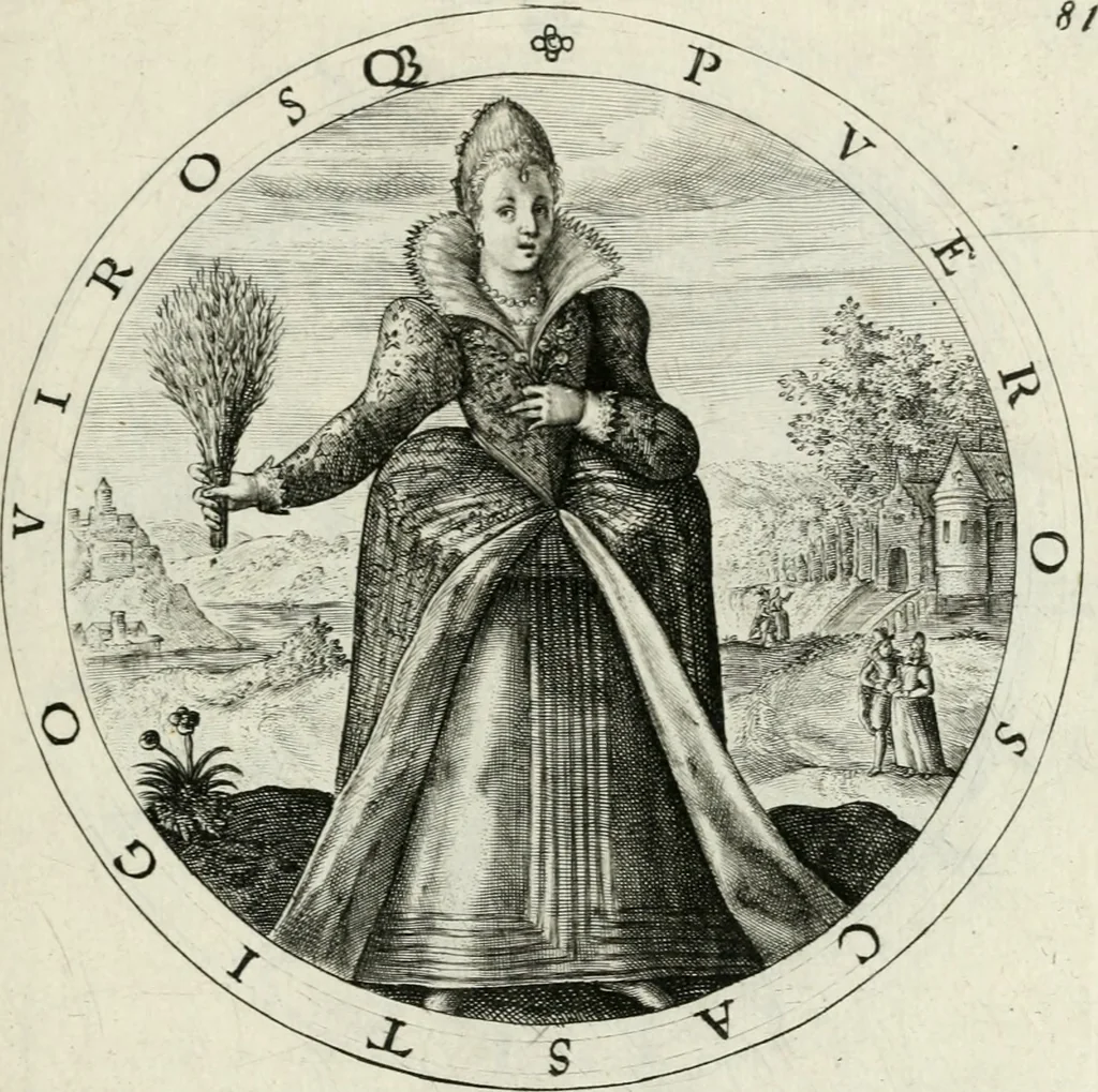 An illustration from Nucleus emblematum selectissimorum : quae Itali vulgo impresas vocant : priuata industria, studio singulari, vndiq[ue] conquisitus, non paucis venustis inuentionibus auctus, additis carminib[us] illustratus, 1611, leaf 214