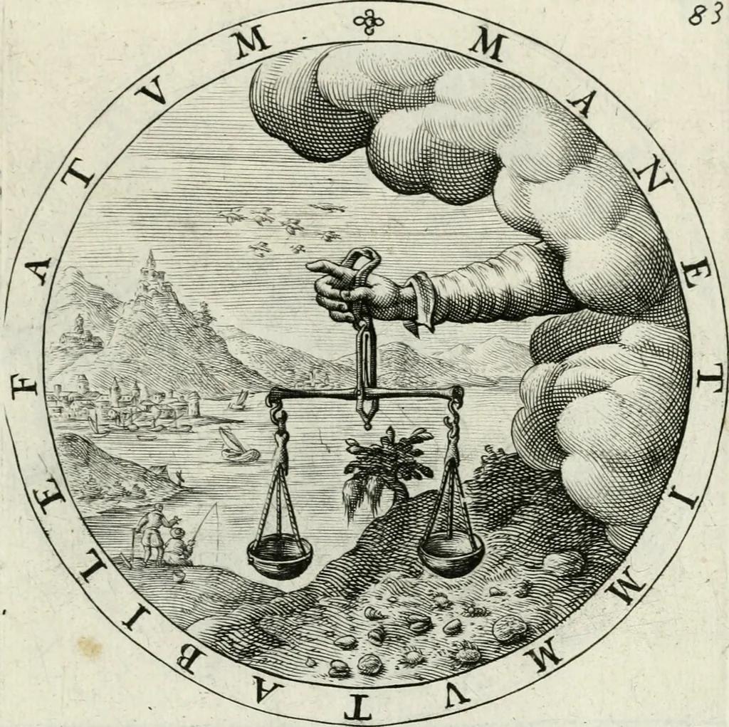 An illustration from Nucleus emblematum selectissimorum : quae Itali vulgo impresas vocant : priuata industria, studio singulari, vndiq[ue] conquisitus, non paucis venustis inuentionibus auctus, additis carminib[us] illustratus, 1611, leaf 218