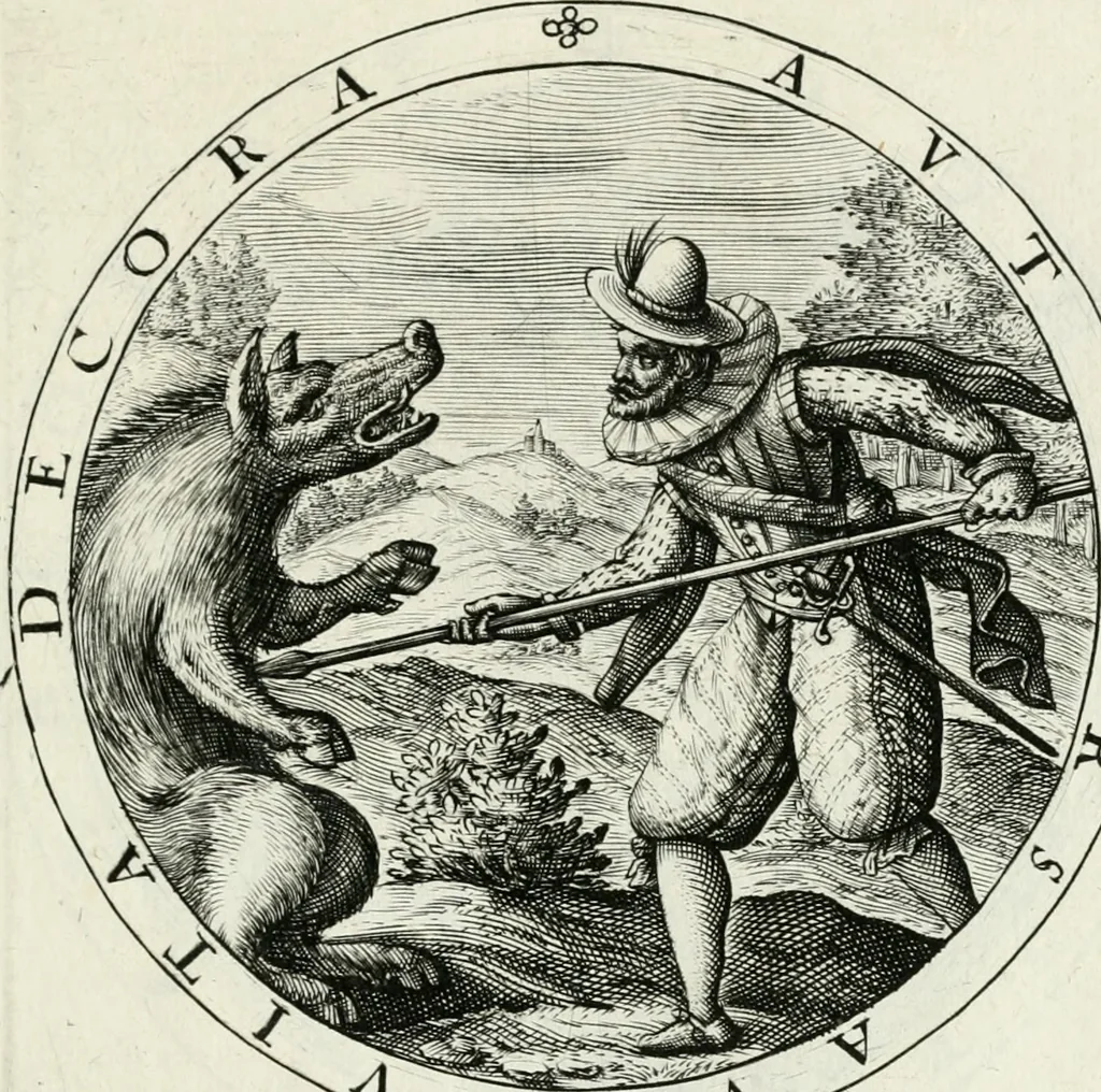 An illustration from Nucleus emblematum selectissimorum : quae Itali vulgo impresas vocant : priuata industria, studio singulari, vndiq[ue] conquisitus, non paucis venustis inuentionibus auctus, additis carminib[us] illustratus, 1611, leaf 248