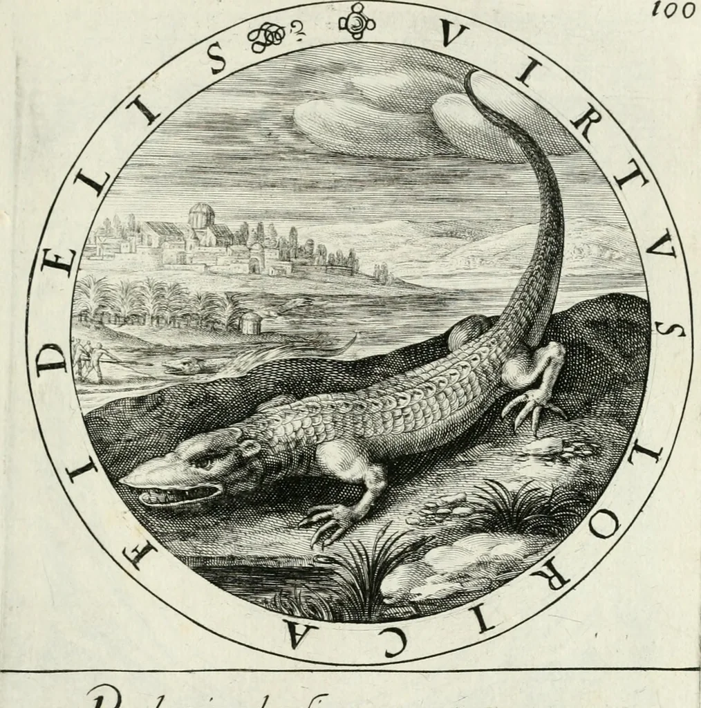 An illustration from Nucleus emblematum selectissimorum : quae Itali vulgo impresas vocant : priuata industria, studio singulari, vndiq[ue] conquisitus, non paucis venustis inuentionibus auctus, additis carminib[us] illustratus, 1611, leaf 252