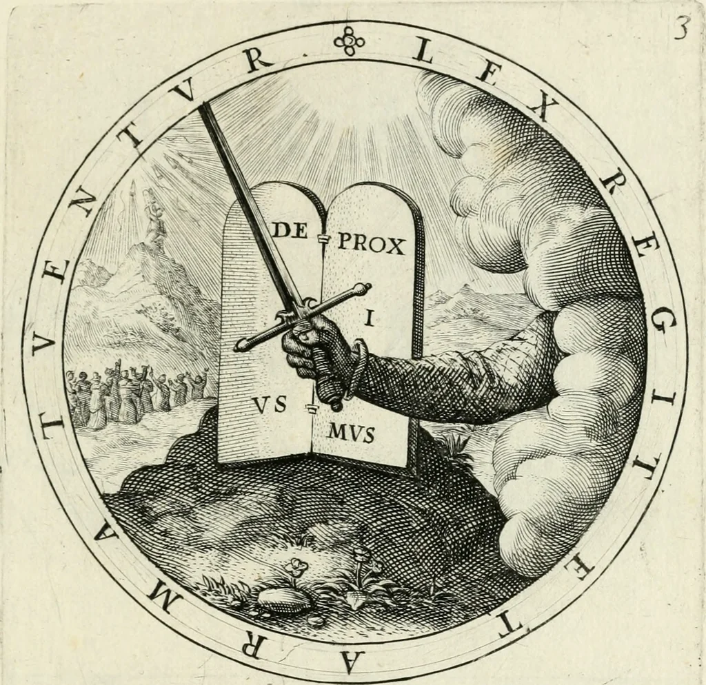 An illustration from Nucleus emblematum selectissimorum : quae Itali vulgo impresas vocant : priuata industria, studio singulari, vndiq[ue] conquisitus, non paucis venustis inuentionibus auctus, additis carminib[us] illustratus, 1611, leaf 58