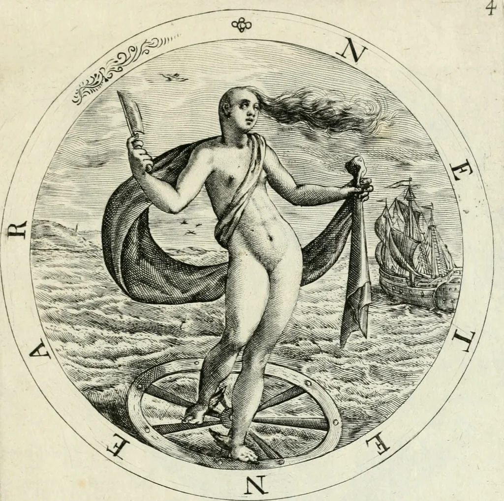 An illustration from Nucleus emblematum selectissimorum : quae Itali vulgo impresas vocant : priuata industria, studio singulari, vndiq[ue] conquisitus, non paucis venustis inuentionibus auctus, additis carminib[us] illustratus, 1611, leaf 60