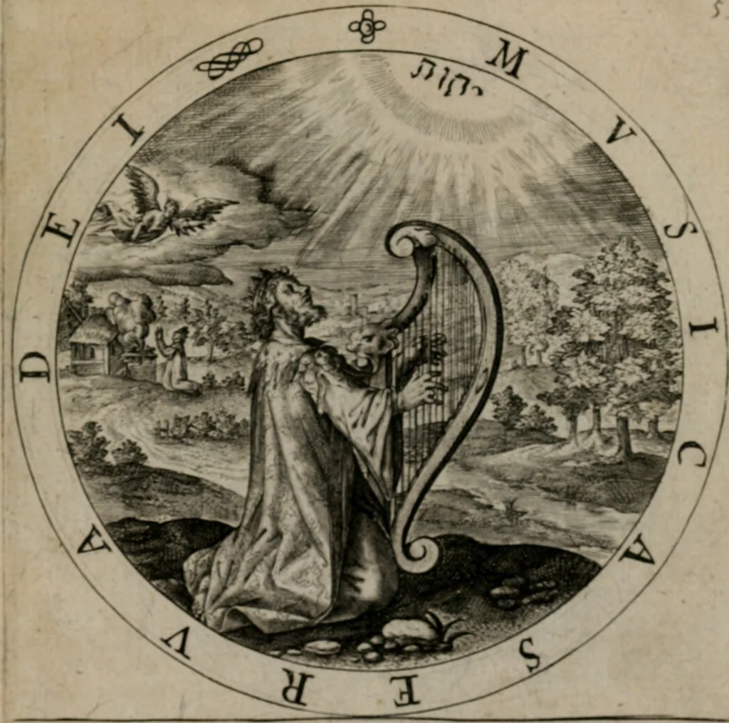 An illustration from Nucleus emblematum selectissimorum : quae Itali vulgo impresas vocant priuata industria studio singulari, vndiq[e] conquisitus, non paucis venustis inuentionibus auctus, additis carminib[us] illustratus, 1611, leaf 118