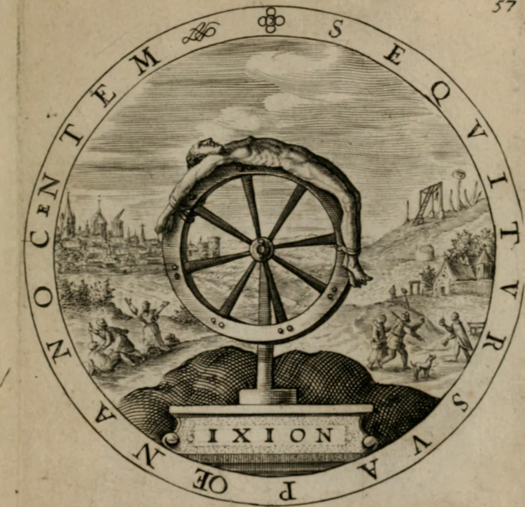 An illustration from Nucleus emblematum selectissimorum : quae Itali vulgo impresas vocant priuata industria studio singulari, vndiq[e] conquisitus, non paucis venustis inuentionibus auctus, additis carminib[us] illustratus, 1611, leaf 126