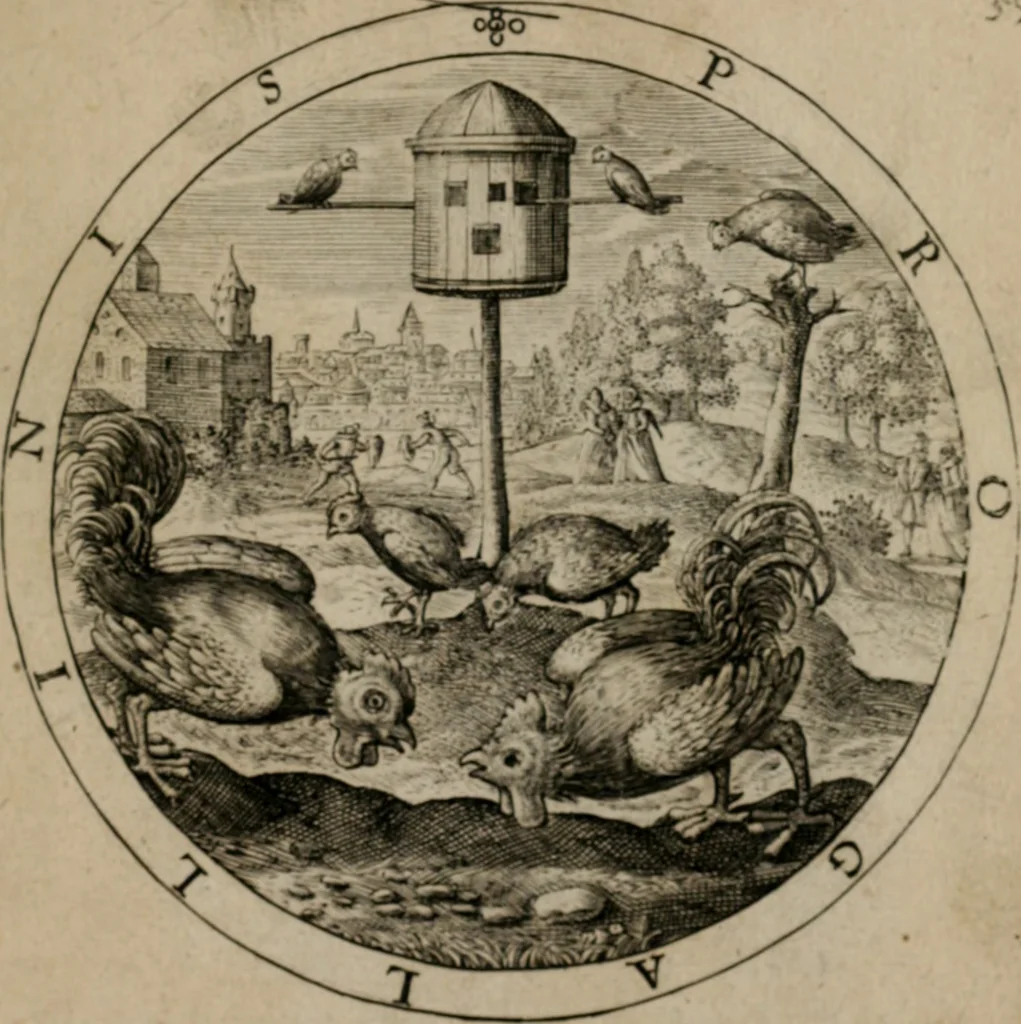 An illustration from Nucleus emblematum selectissimorum : quae Itali vulgo impresas vocant priuata industria studio singulari, vndiq[e] conquisitus, non paucis venustis inuentionibus auctus, additis carminib[us] illustratus, 1611, leaf 130
