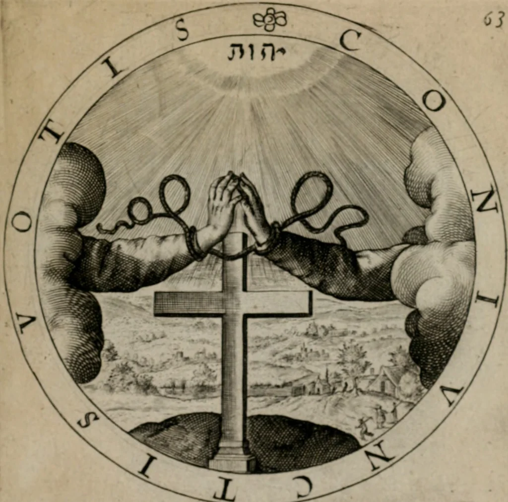 An illustration from Nucleus emblematum selectissimorum : quae Itali vulgo impresas vocant priuata industria studio singulari, vndiq[e] conquisitus, non paucis venustis inuentionibus auctus, additis carminib[us] illustratus, 1611, leaf 138
