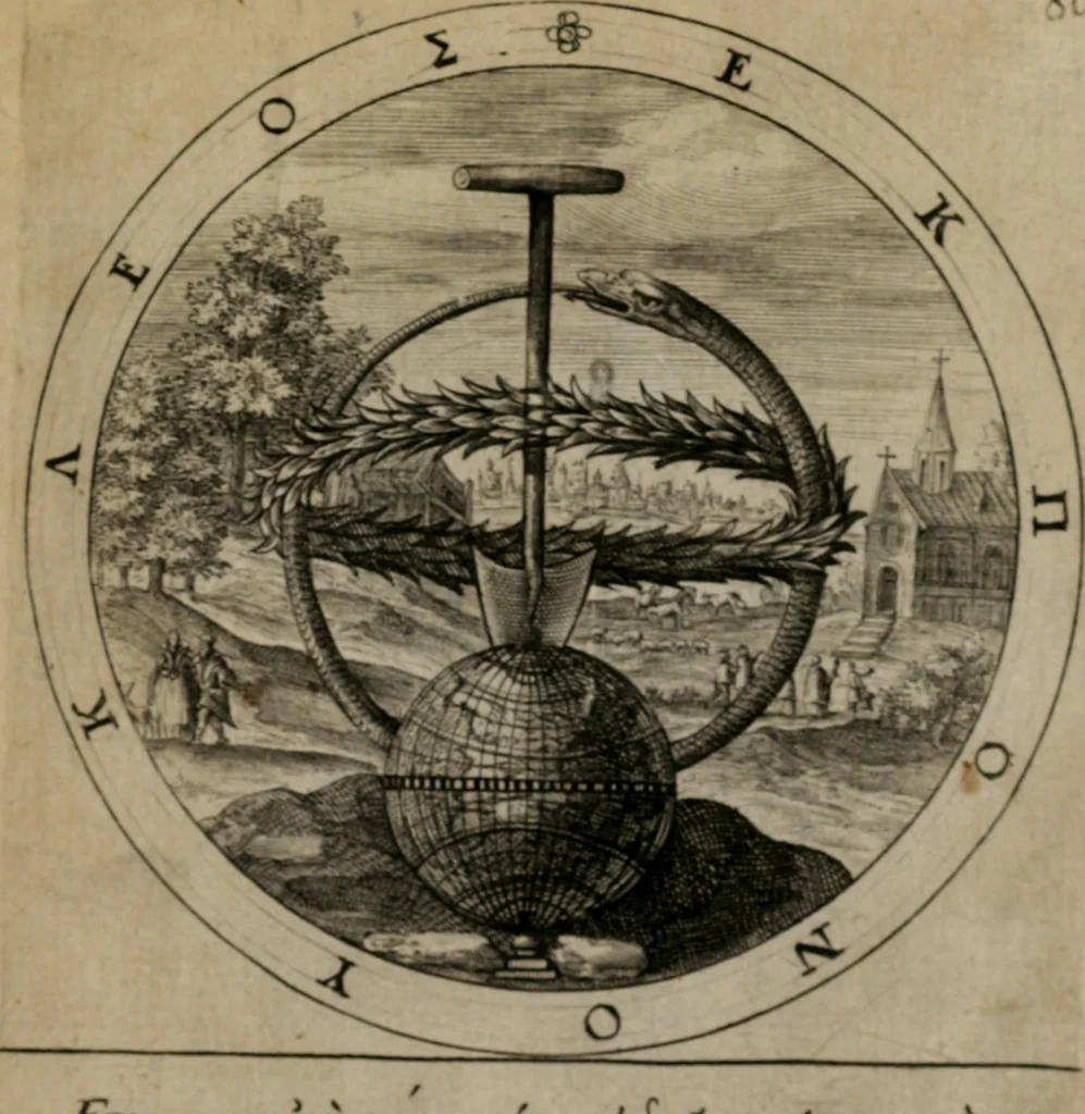 An illustration from Nucleus emblematum selectissimorum : quae Itali vulgo impresas vocant priuata industria studio singulari, vndiq[e] conquisitus, non paucis venustis inuentionibus auctus, additis carminib[us] illustratus, 1611, leaf 172