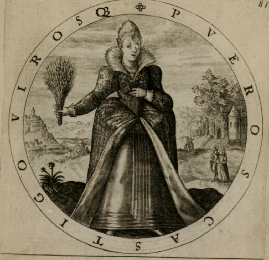An illustration from Nucleus emblematum selectissimorum : quae Itali vulgo impresas vocant priuata industria studio singulari, vndiq[e] conquisitus, non paucis venustis inuentionibus auctus, additis carminib[us] illustratus, 1611, leaf 174