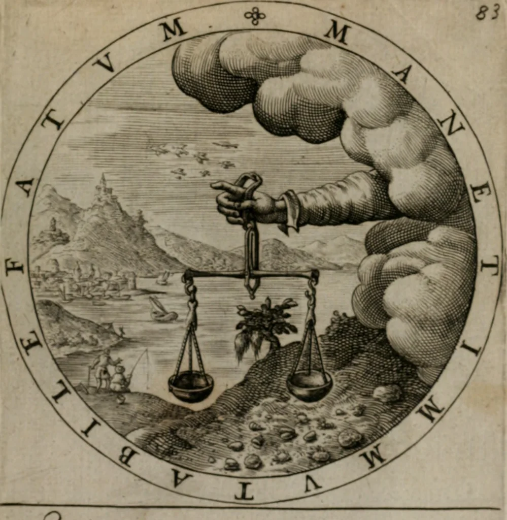 An illustration from Nucleus emblematum selectissimorum : quae Itali vulgo impresas vocant priuata industria studio singulari, vndiq[e] conquisitus, non paucis venustis inuentionibus auctus, additis carminib[us] illustratus, 1611, leaf 178