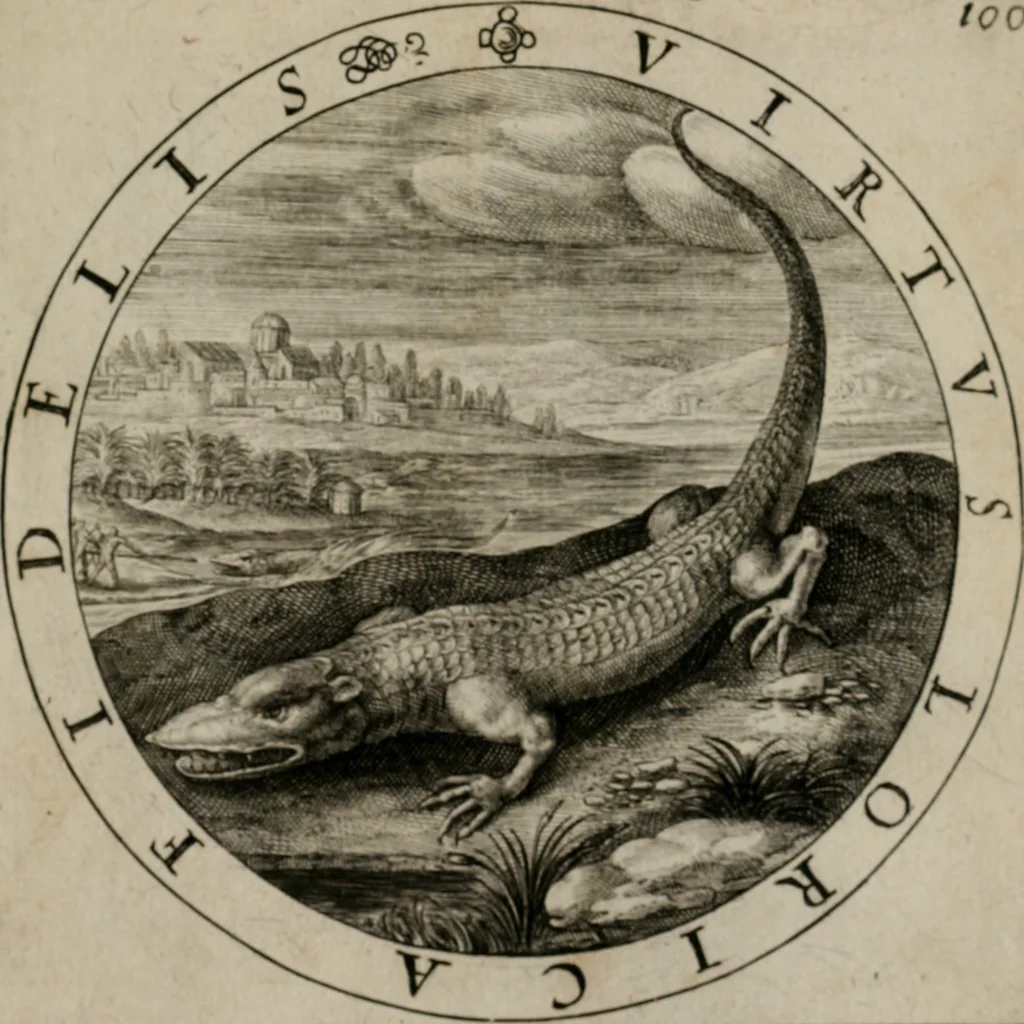 An illustration from Nucleus emblematum selectissimorum : quae Itali vulgo impresas vocant priuata industria studio singulari, vndiq[e] conquisitus, non paucis venustis inuentionibus auctus, additis carminib[us] illustratus, 1611, leaf 212