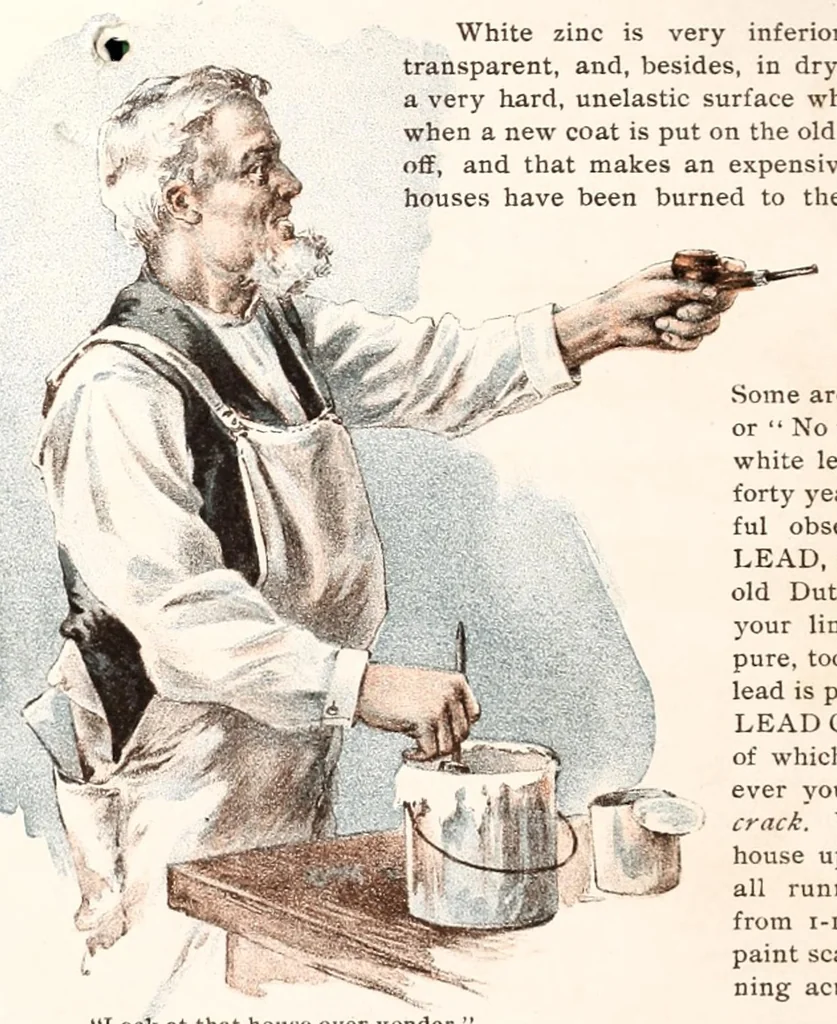 An illustration from Nuggets of wisdom from an old house painter., 1899, leaf 4