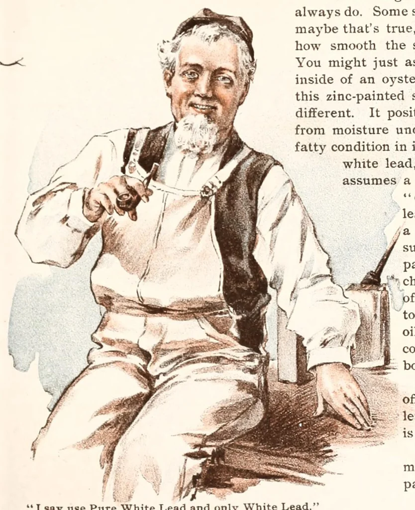 An illustration from Nuggets of wisdom from an old house painter., 1899, leaf 5