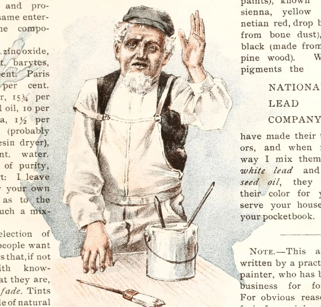 An illustration from Nuggets of wisdom from an old house painter., 1899, leaf 9