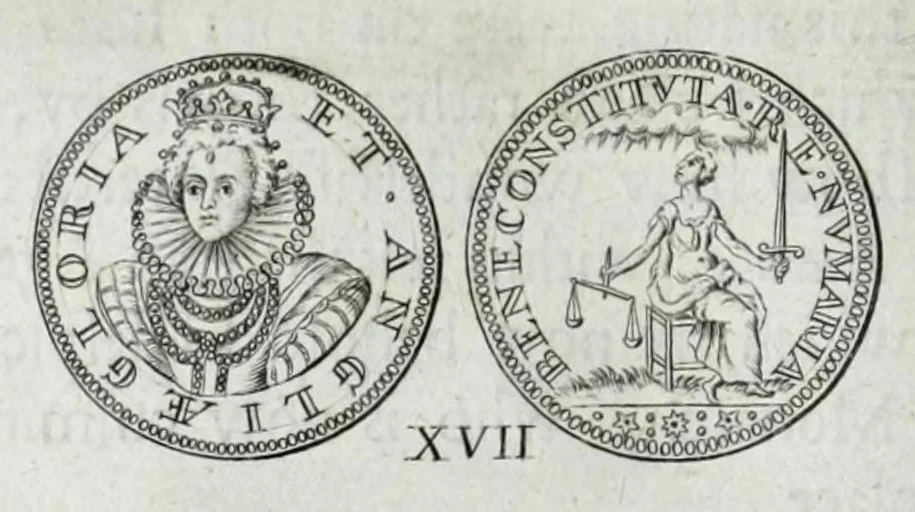 An illustration from Numismata. A discourse of medals, antient and modern. Together with some account of heads and effigies of illustrious, and famous persons, in sculps and tailledouce, of whom we have no medals extant; and of the use to be derived from them. To which is added a digression concerning physiognomy, 1697, leaf 112
