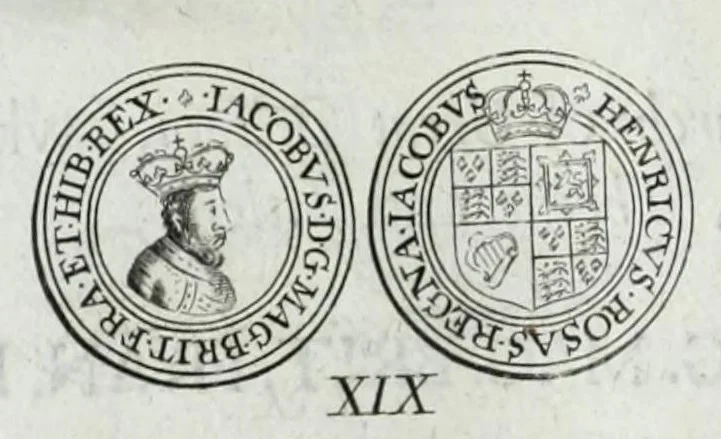 An illustration from Numismata. A discourse of medals, antient and modern. Together with some account of heads and effigies of illustrious, and famous persons, in sculps and tailledouce, of whom we have no medals extant; and of the use to be derived from them. To which is added a digression concerning physiognomy, 1697, leaf 114