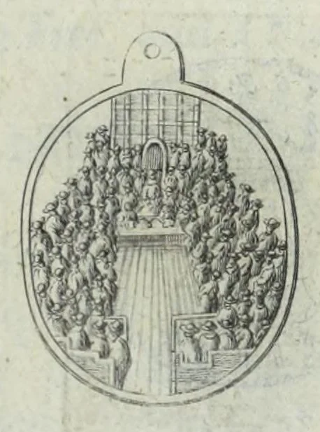 An illustration from Numismata. A discourse of medals, antient and modern. Together with some account of heads and effigies of illustrious, and famous persons, in sculps and tailledouce, of whom we have no medals extant; and of the use to be derived from them. To which is added a digression concerning physiognomy, 1697, leaf 129
