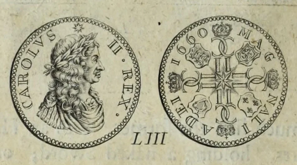 An illustration from Numismata. A discourse of medals, antient and modern. Together with some account of heads and effigies of illustrious, and famous persons, in sculps and tailledouce, of whom we have no medals extant; and of the use to be derived from them. To which is added a digression concerning physiognomy, 1697, leaf 138