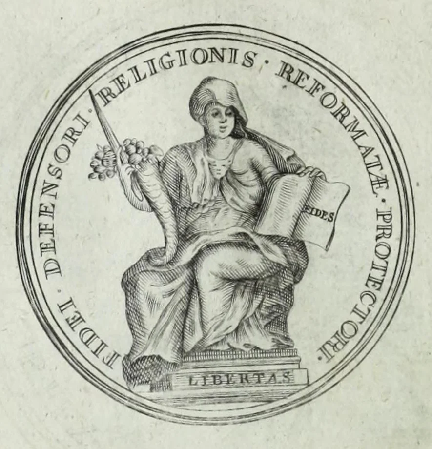 An illustration from Numismata. A discourse of medals, antient and modern. Together with some account of heads and effigies of illustrious, and famous persons, in sculps and tailledouce, of whom we have no medals extant; and of the use to be derived from them. To which is added a digression concerning physiognomy, 1697, leaf 140