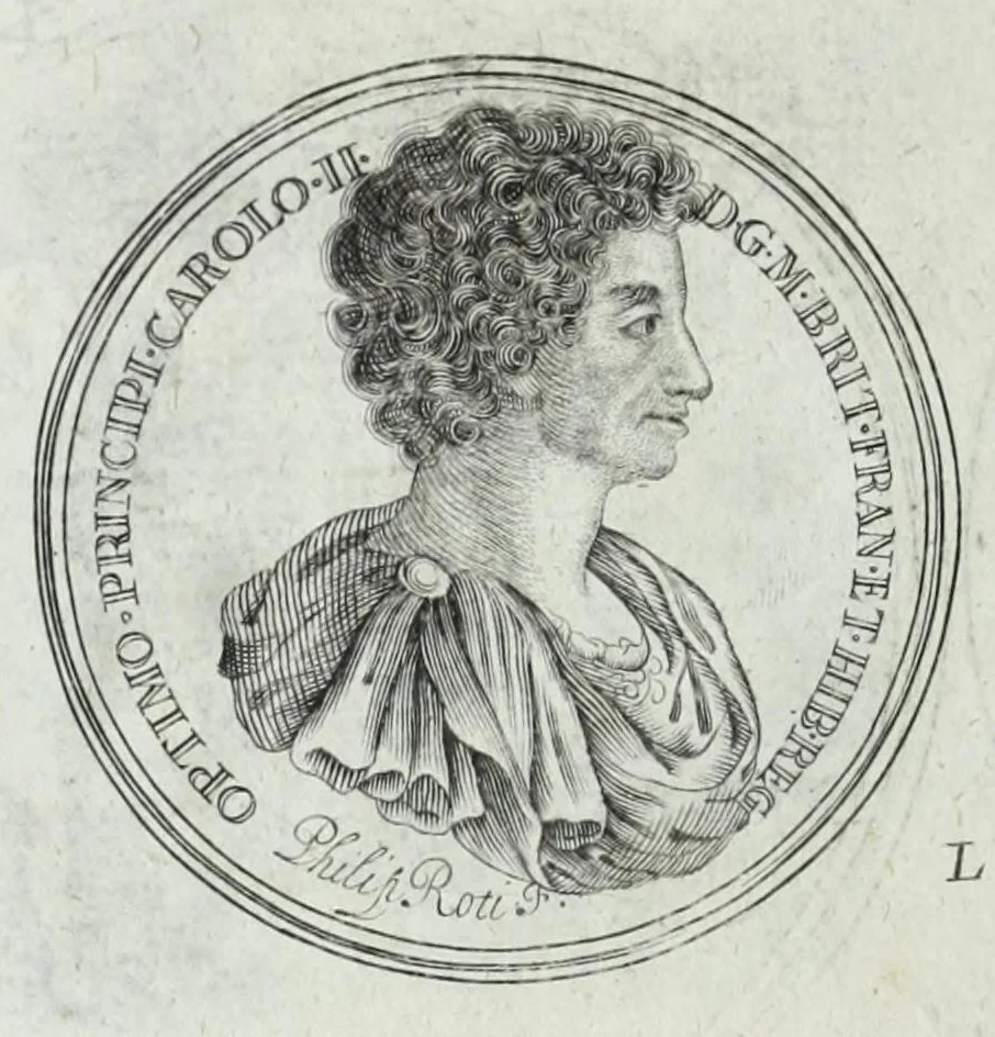 An illustration from Numismata. A discourse of medals, antient and modern. Together with some account of heads and effigies of illustrious, and famous persons, in sculps and tailledouce, of whom we have no medals extant; and of the use to be derived from them. To which is added a digression concerning physiognomy, 1697, leaf 140