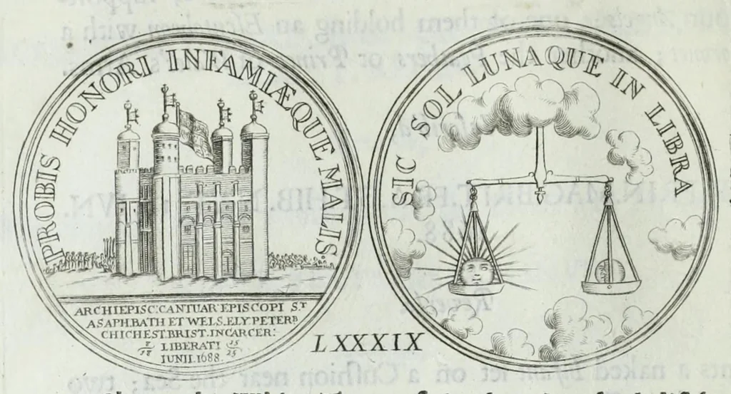 An illustration from Numismata. A discourse of medals, antient and modern. Together with some account of heads and effigies of illustrious, and famous persons, in sculps and tailledouce, of whom we have no medals extant; and of the use to be derived from them. To which is added a digression concerning physiognomy, 1697, leaf 166