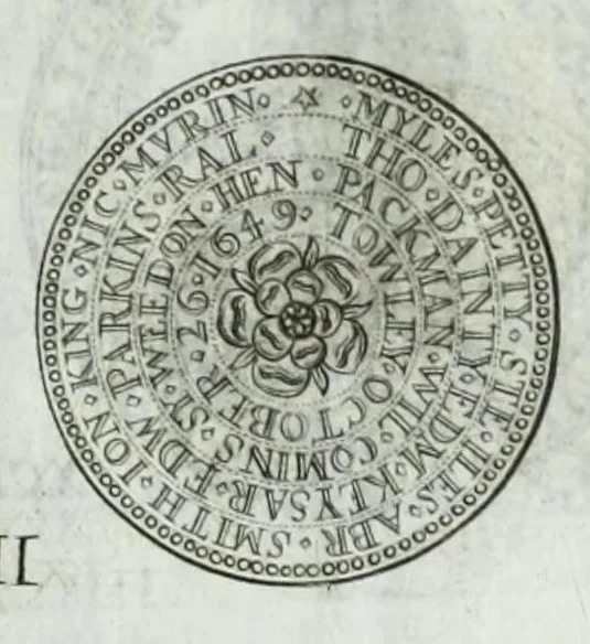An illustration from Numismata. A discourse of medals, antient and modern. Together with some account of heads and effigies of illustrious, and famous persons, in sculps and tailledouce, of whom we have no medals extant; and of the use to be derived from them. To which is added a digression concerning physiognomy, 1697, leaf 183