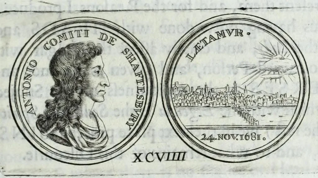An illustration from Numismata. A discourse of medals, antient and modern. Together with some account of heads and effigies of illustrious, and famous persons, in sculps and tailledouce, of whom we have no medals extant; and of the use to be derived from them. To which is added a digression concerning physiognomy, 1697, leaf 187